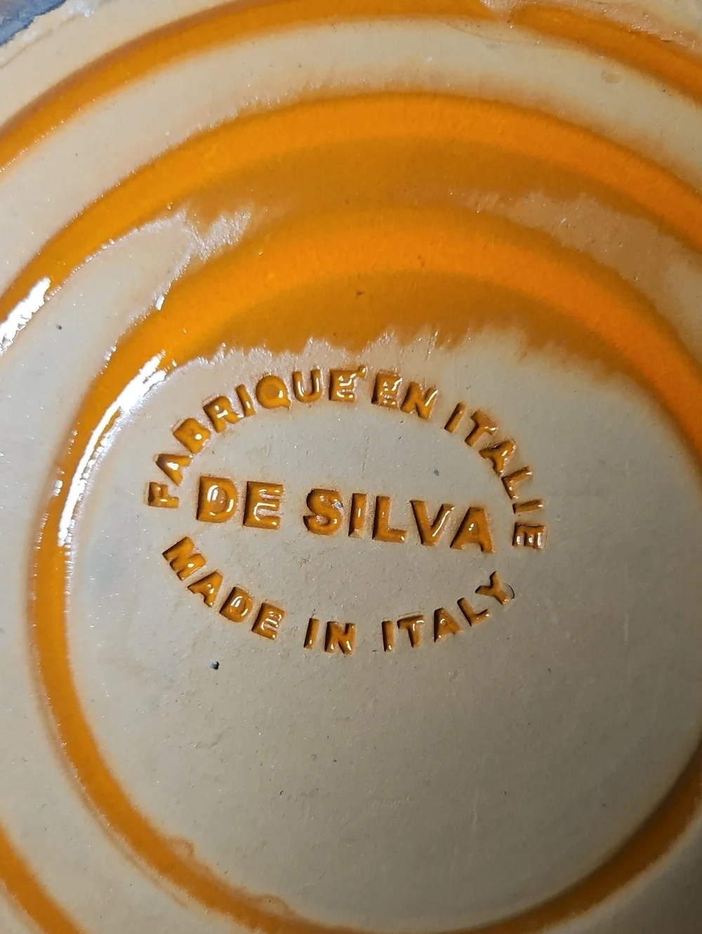 De Silva Pottery Terracotta Casserole Dish, Italian Orange Bean Pot Rustic Large